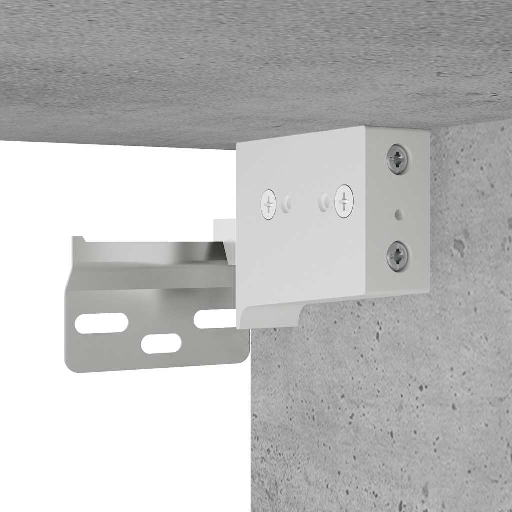 Kupaonski zidni ormarić beton sivi 80x25x40cm konstruirano drvo