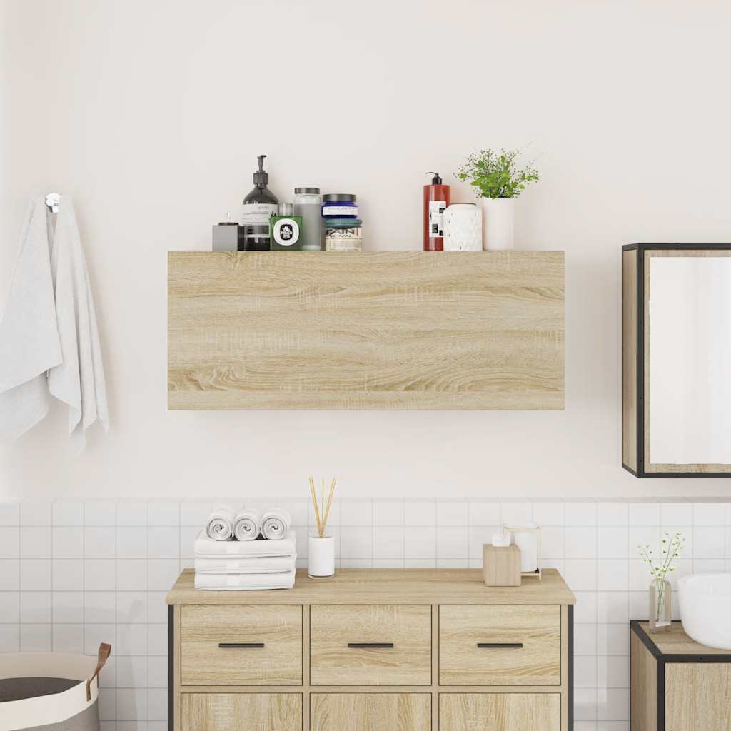Kupaonski zidni ormarić sonoma hrast 100x25x40 cm izrađeno drvo