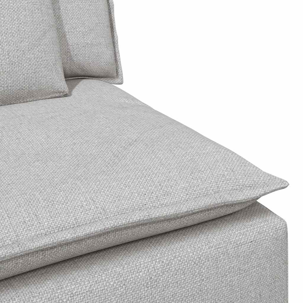 Modularni kauč s naslonom za ruke i jastucima, sivo-plave boje 100 cm