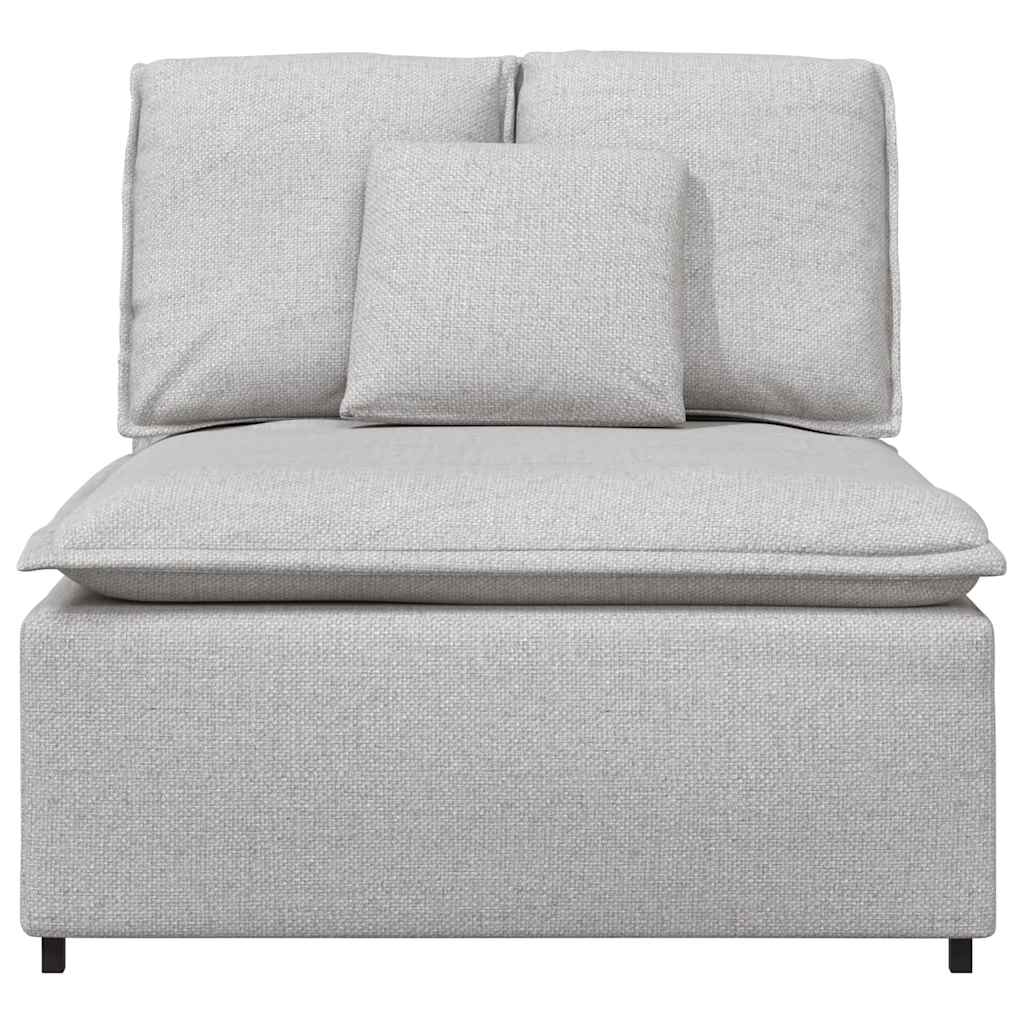 Modularni kauč s jastucima, sivo-bijeli 100 cm