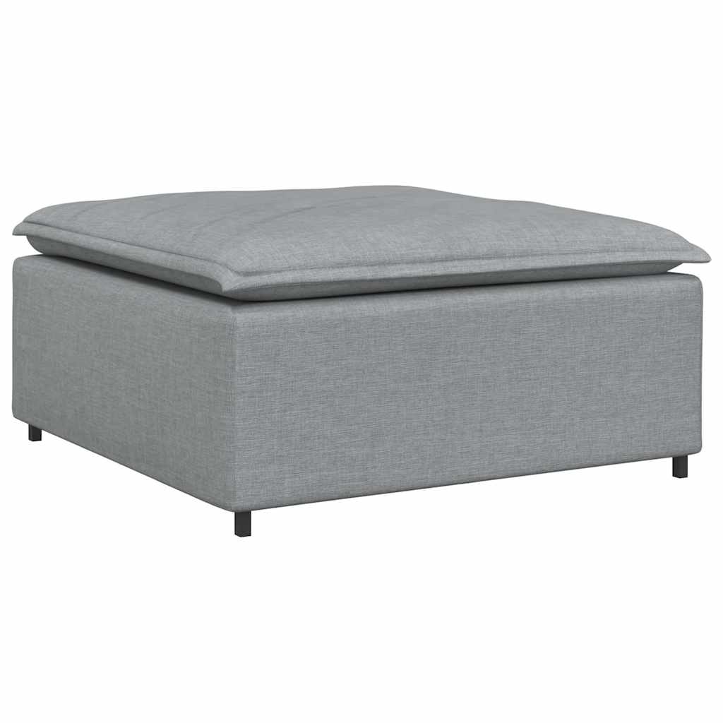 Modularni kauč s podnožjem, svijetlo sivi 100x100x48 cm