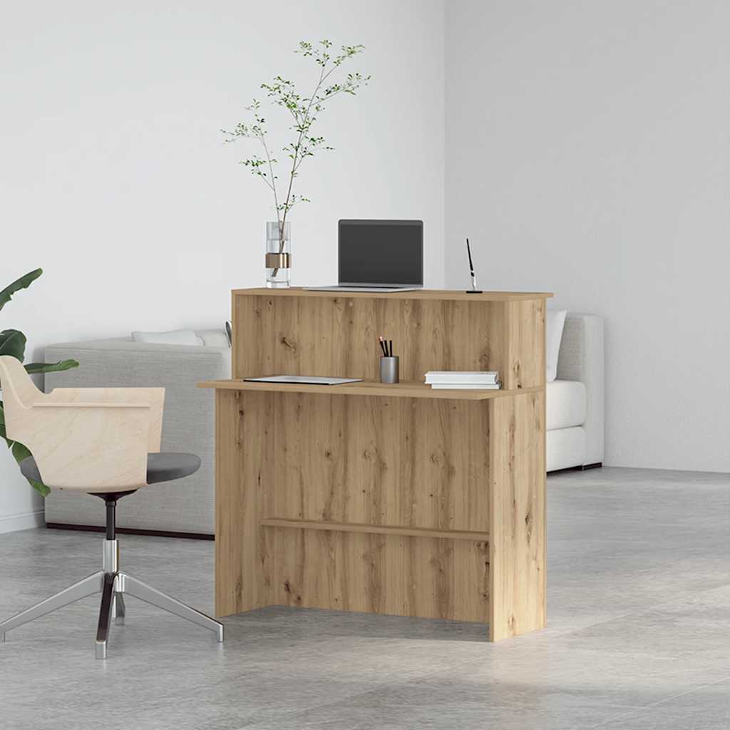 Recepcijski stol 100x50x103,5 cm od konstruiranog drva Smeđa