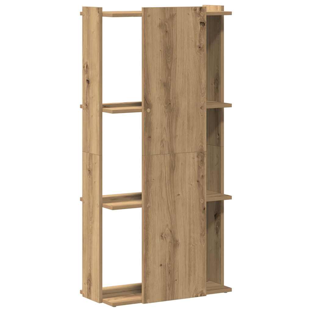 Regal za knjige s 3 razina boja hrasta 60x30x120 cm drveni