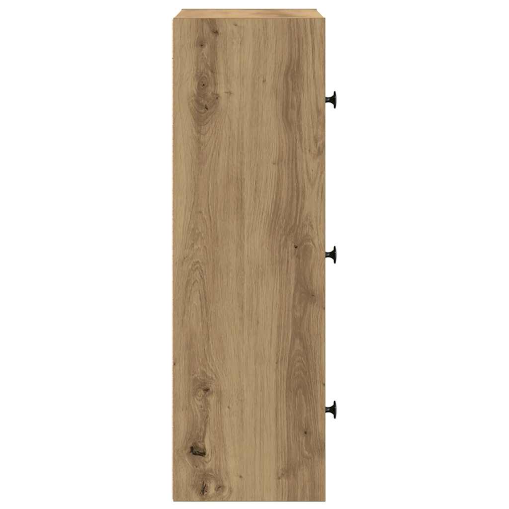 Regal za knjige boja hrasta 40x24x77 cm konstruirano drvo