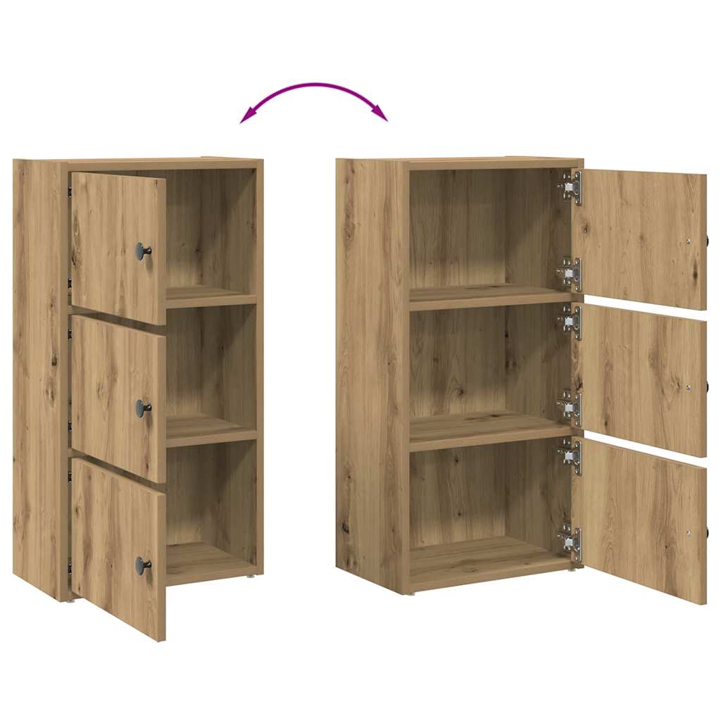 Regal za knjige boja hrasta 40x24x77 cm konstruirano drvo