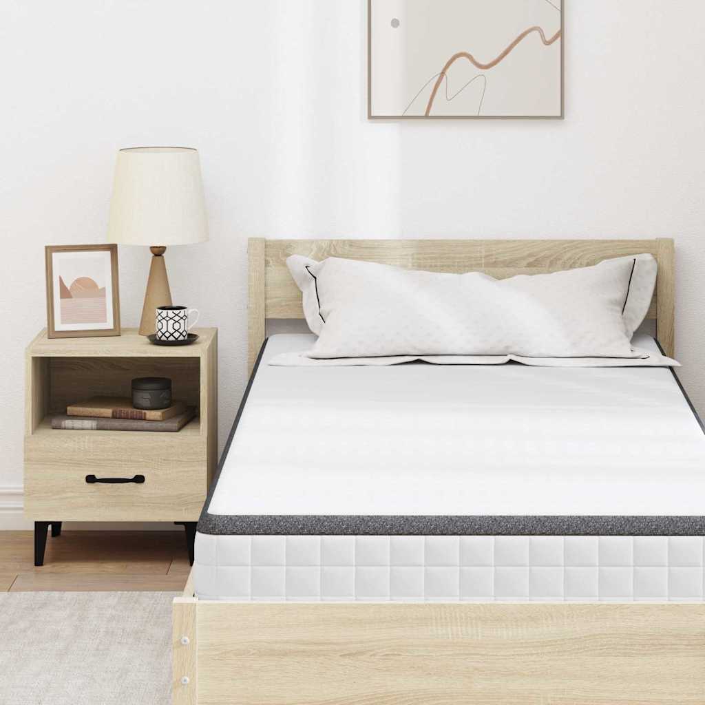 Madrac Bijela i siva 90 x 190 cm Bonell opruga