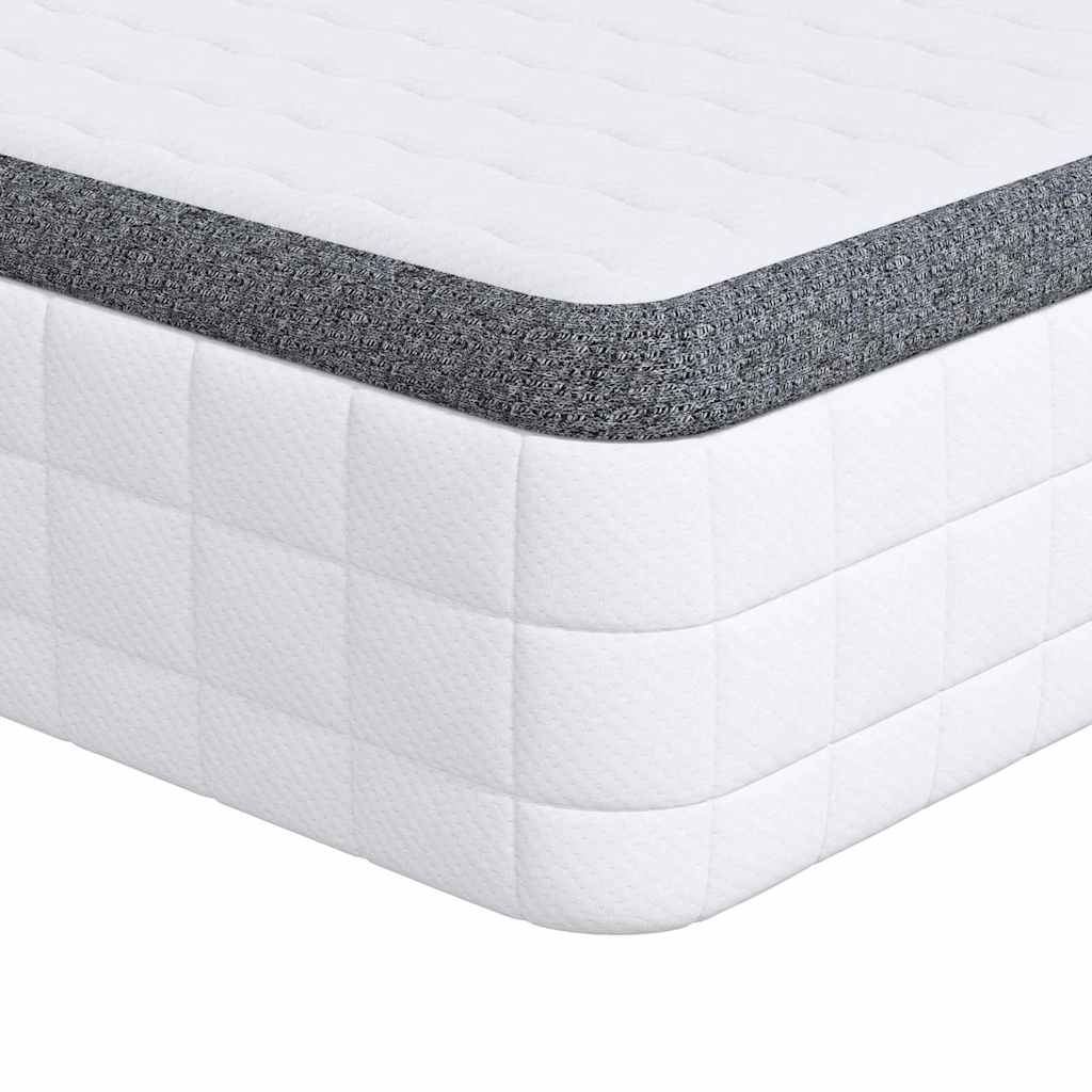Madrac Bijela i siva 90 x 190 cm Bonell opruga