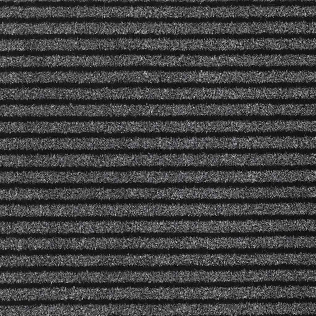 Otirač Stripe crni i sivi 90x150 cm
