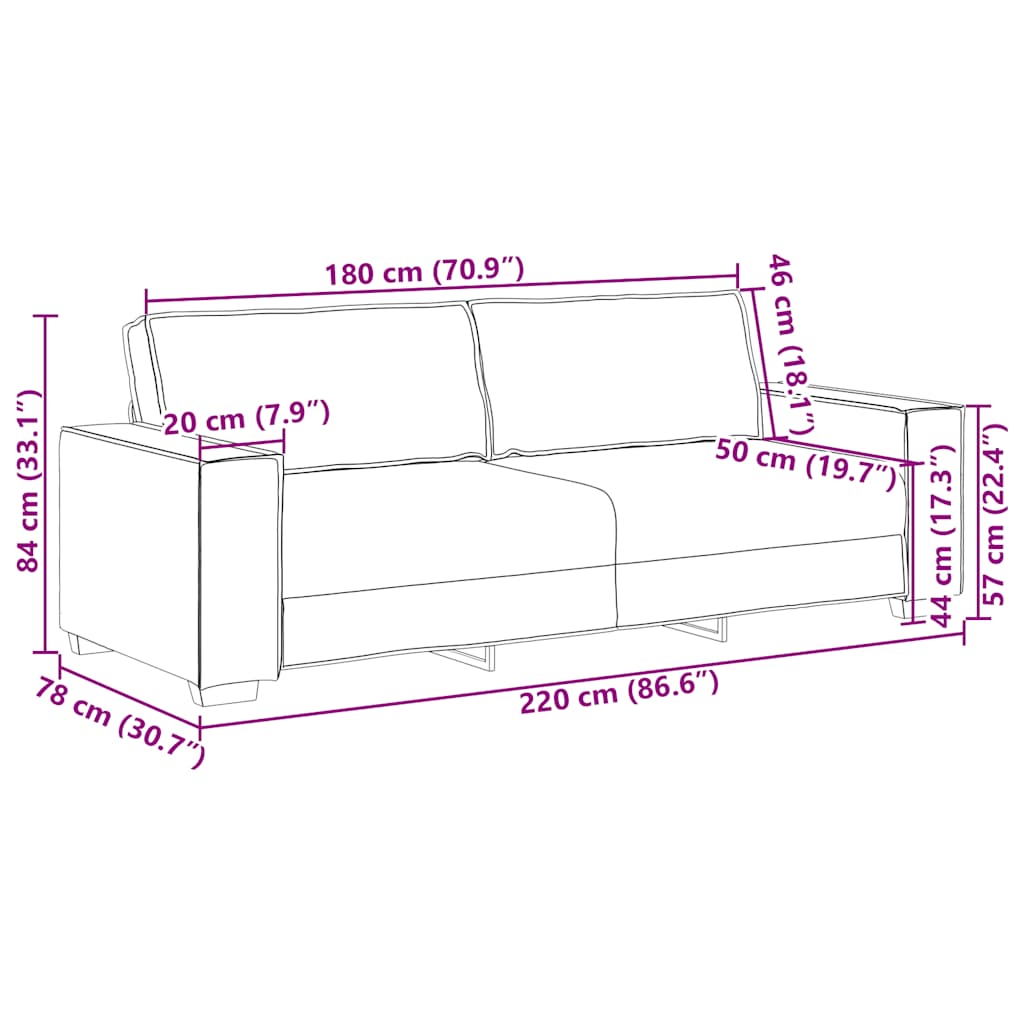 Dvodijelni set sofa s jastucima, tamno siva tkanina