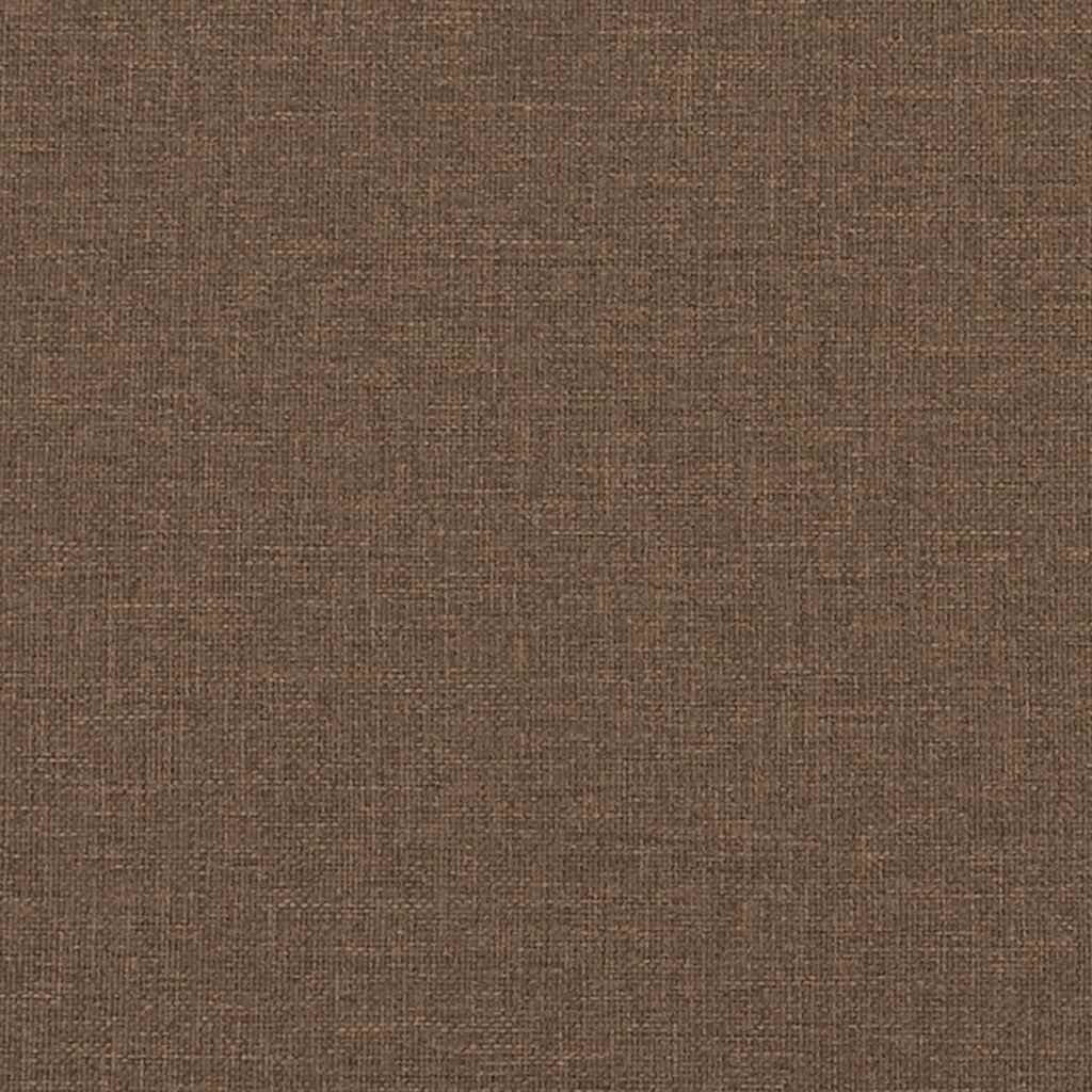 Dvodijelni set sofa s jastucima, smeđa tkanina