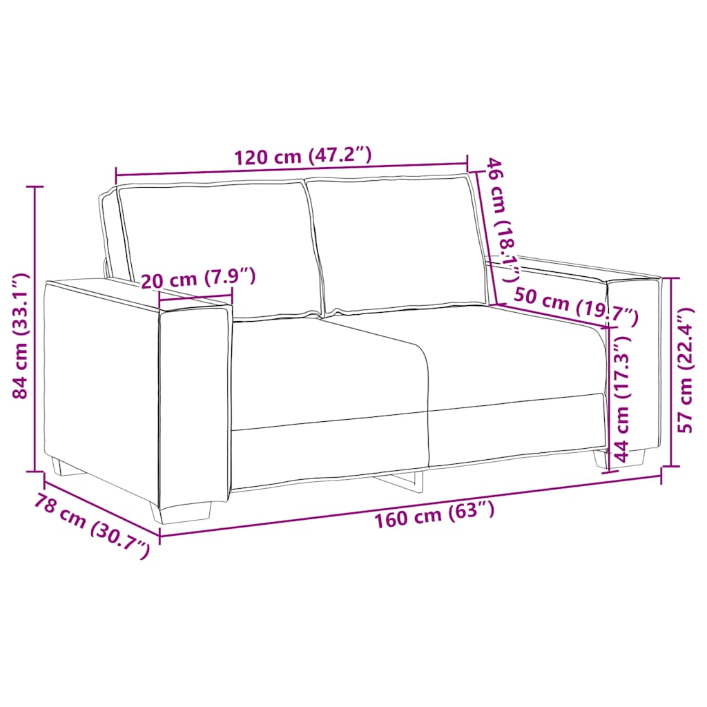 Dvodijelni set sofa s jastucima, crni baršun