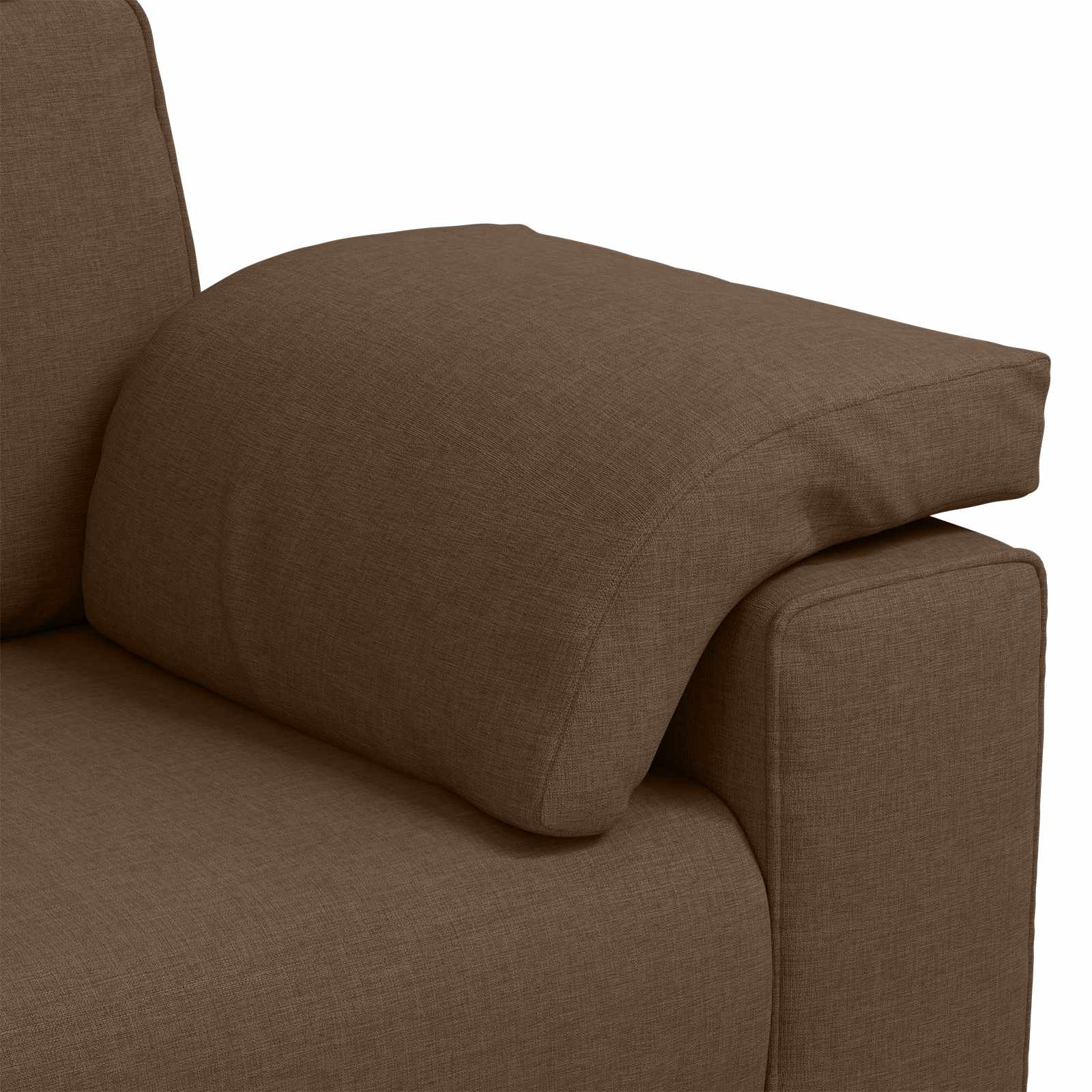 Sofa 2 pcs Smeđa 219 x 80 x 82 cm tkanina