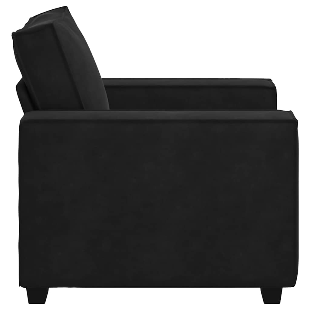 Sofa fotelja crna 100x78x84 cm baršun
