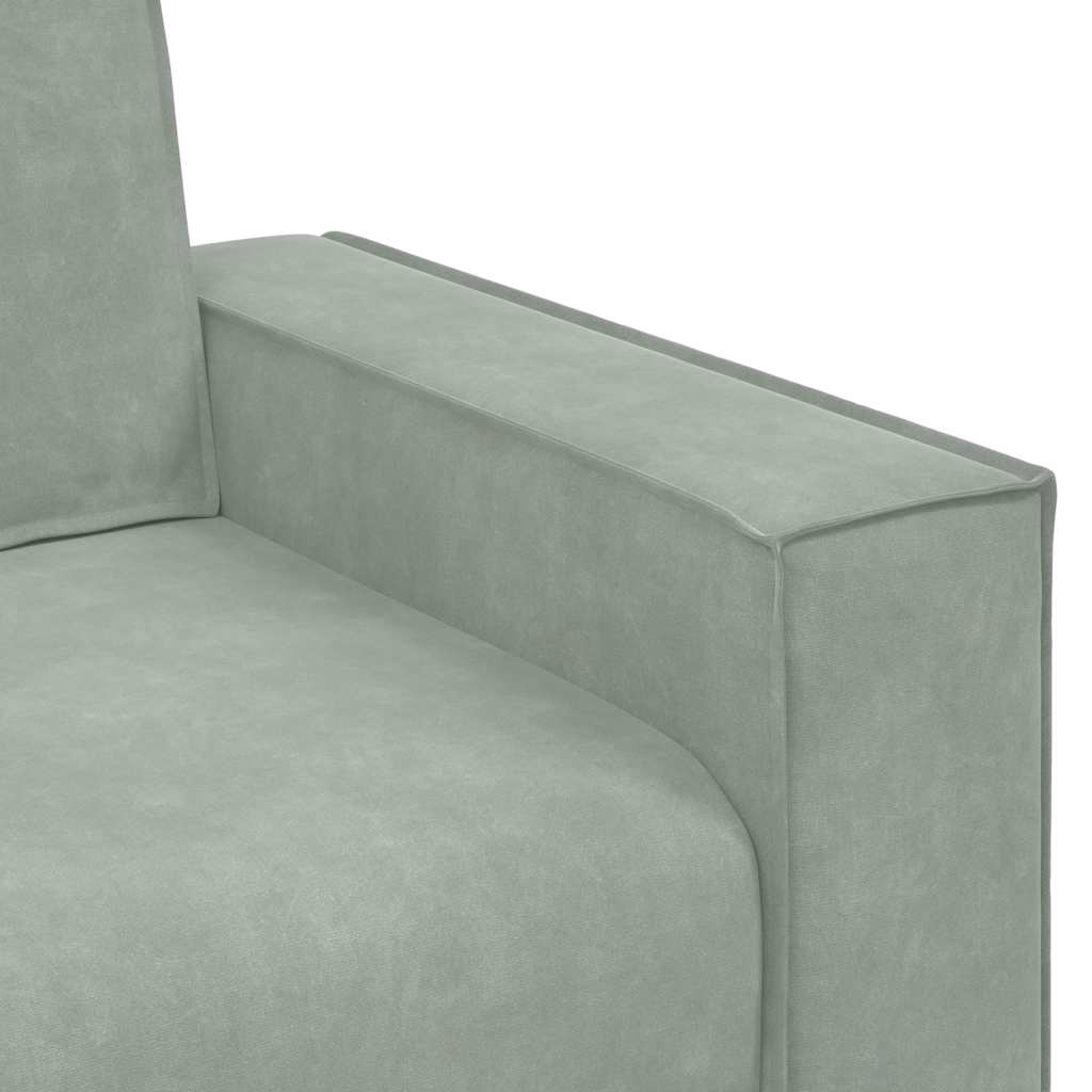 Dvosjed Sofa Svijetlosiva 180x78x84 cm Baršun