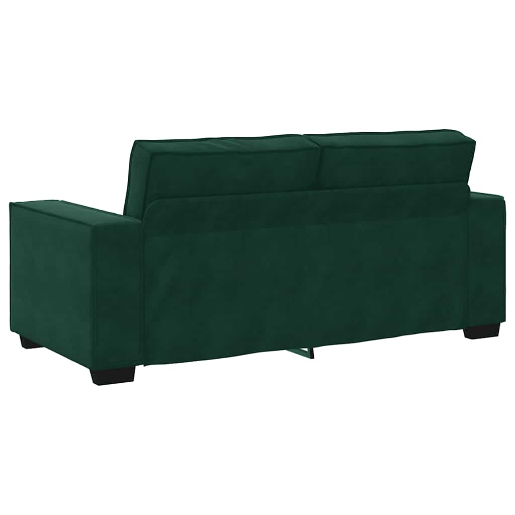 Dvosjed Sofa Tamnozelena 180x78x84 cm Baršun