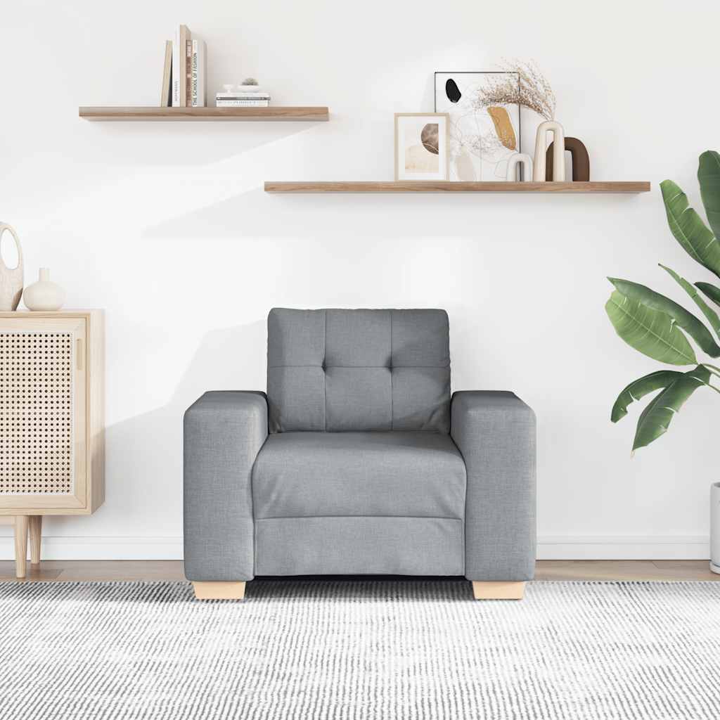 Sofa fotelja svijetlosiva 100x78x80 cm tkanina
