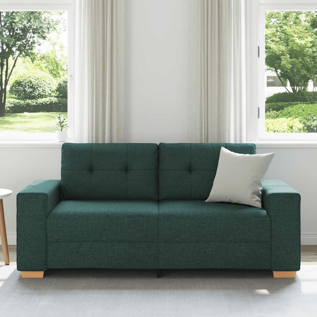 Dvosjed tamnozelene boje 180x77x82 cm tkanina