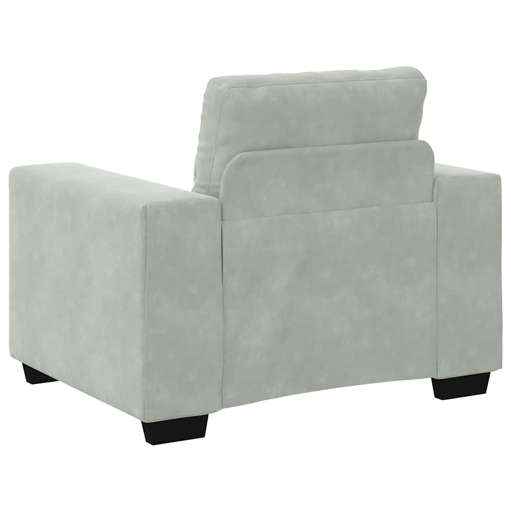 Sofa fotelja svijetlosiva 100x78x80 cm baršun