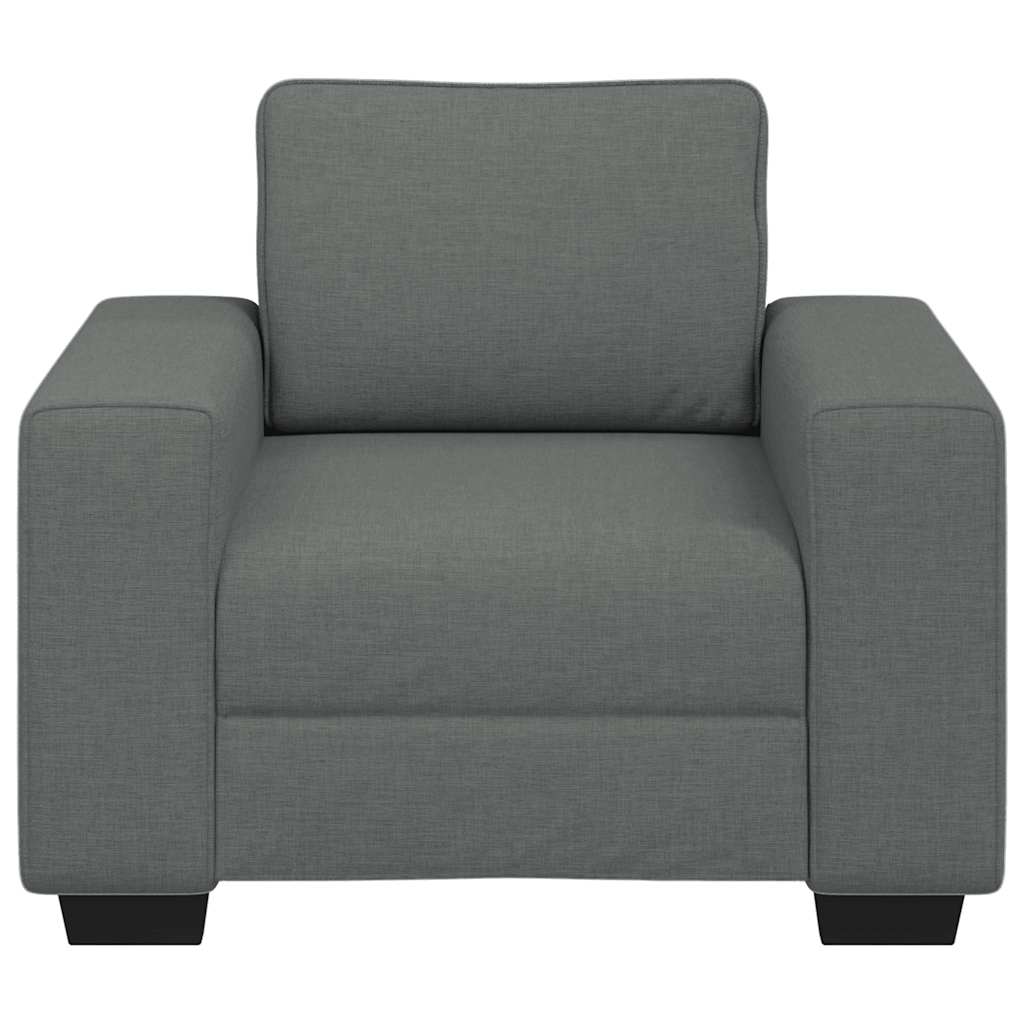 Sofa fotelja tamno siva 100x77x82 cm tkanina