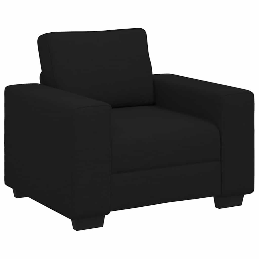 Sofa fotelja crna 100x77x82 cm tkanina