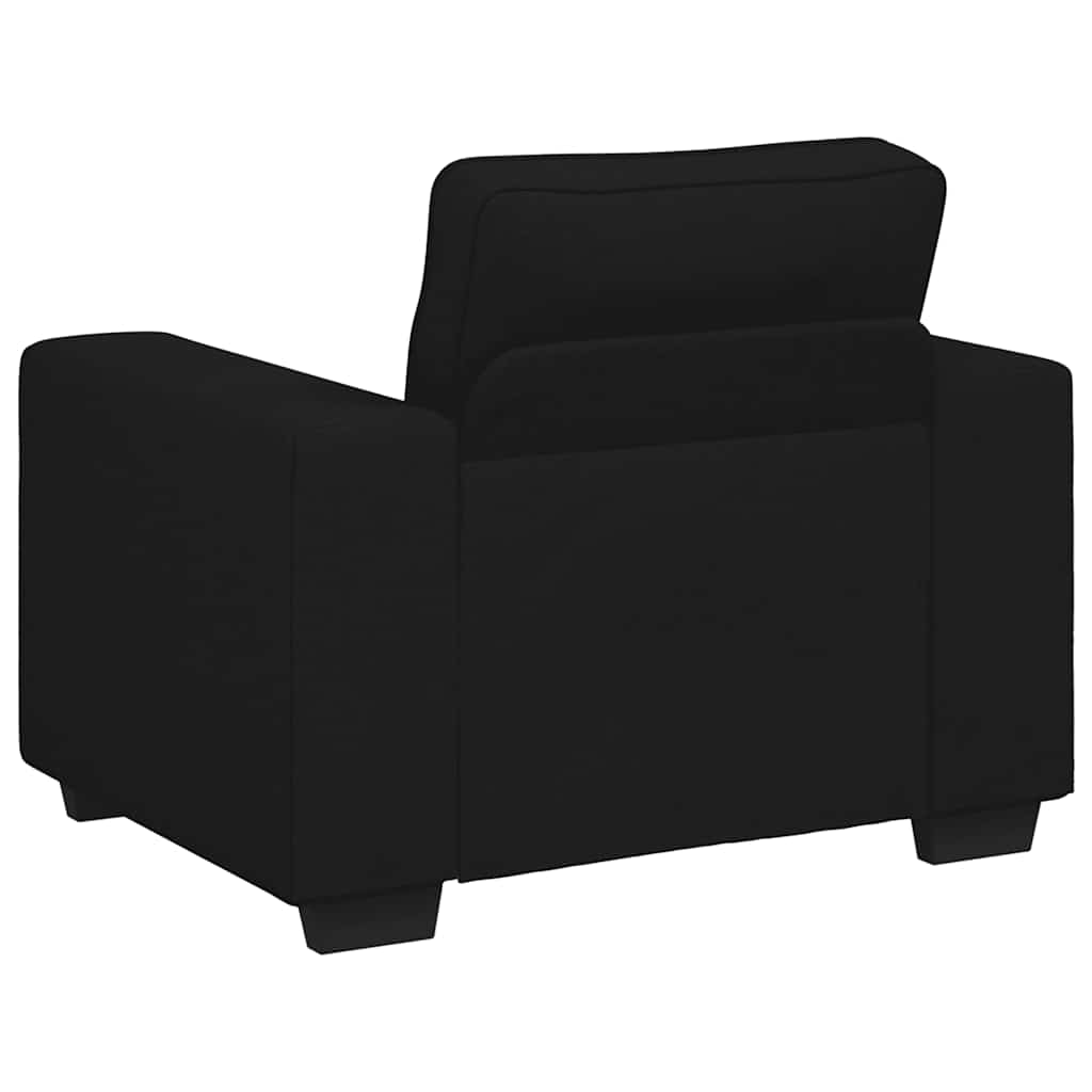 Sofa fotelja crna 100x77x82 cm tkanina