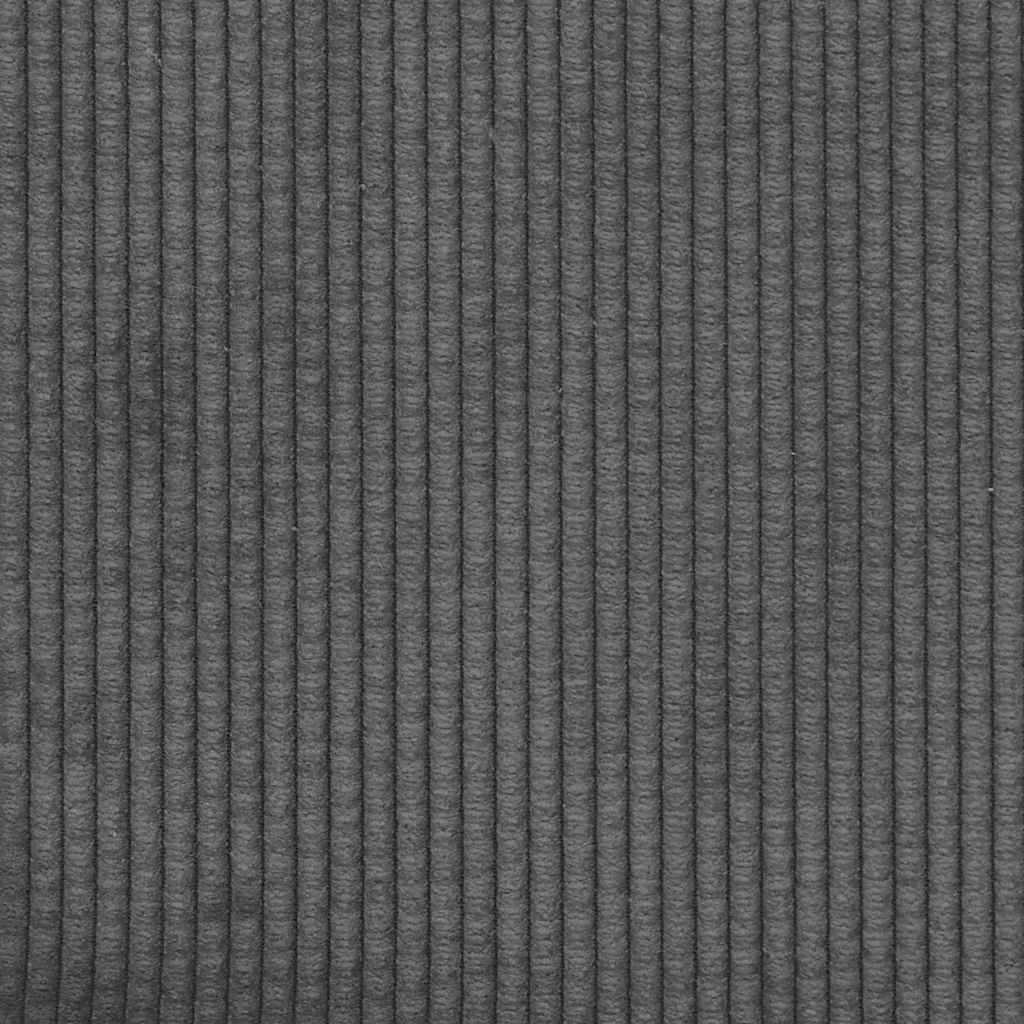Dvosjed tamno sivi 180x77x82 cm korduro tkanina