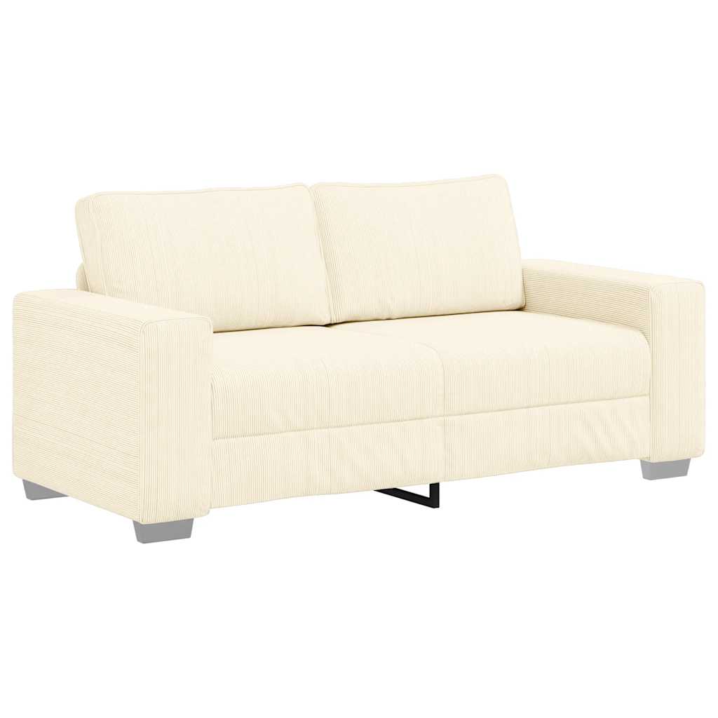 Dvosjed krem boje 180x77x82 cm korduro tkanina