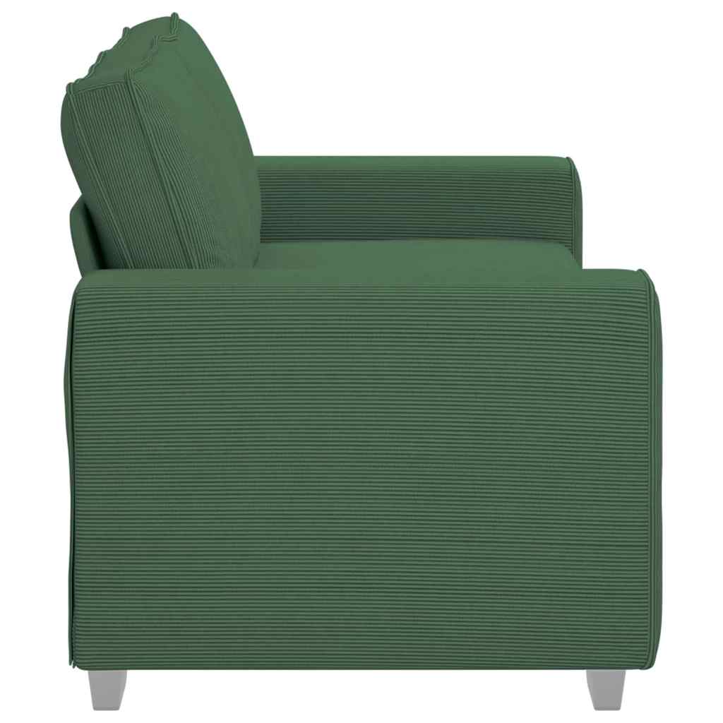 Dvosjed tamnozelene boje 180x77x82 cm korduro tkanina