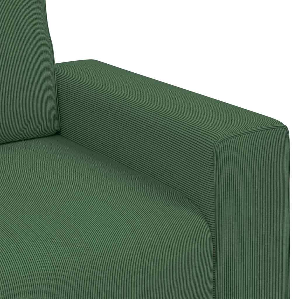 Dvosjed tamnozelene boje 180x77x82 cm korduro tkanina