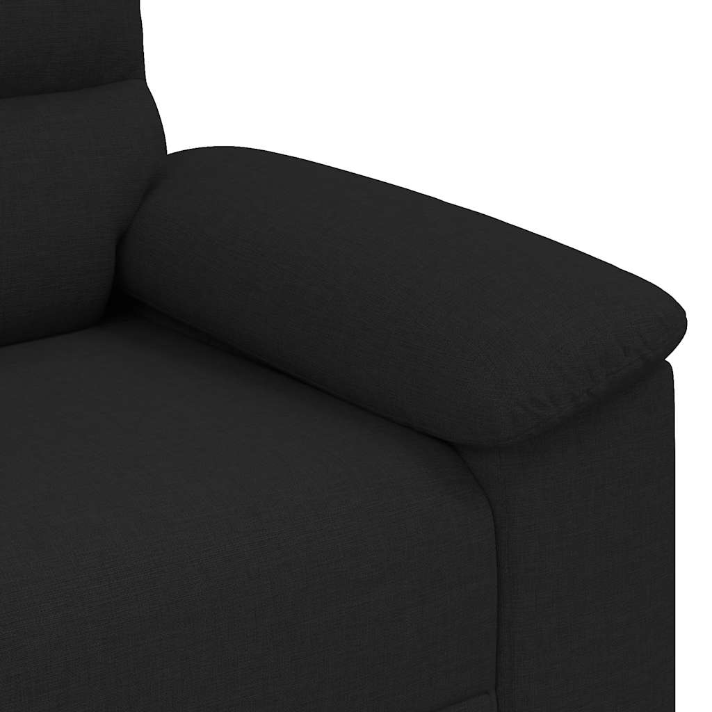 Sofa fotelja crna 100x81x84 cm tkanina