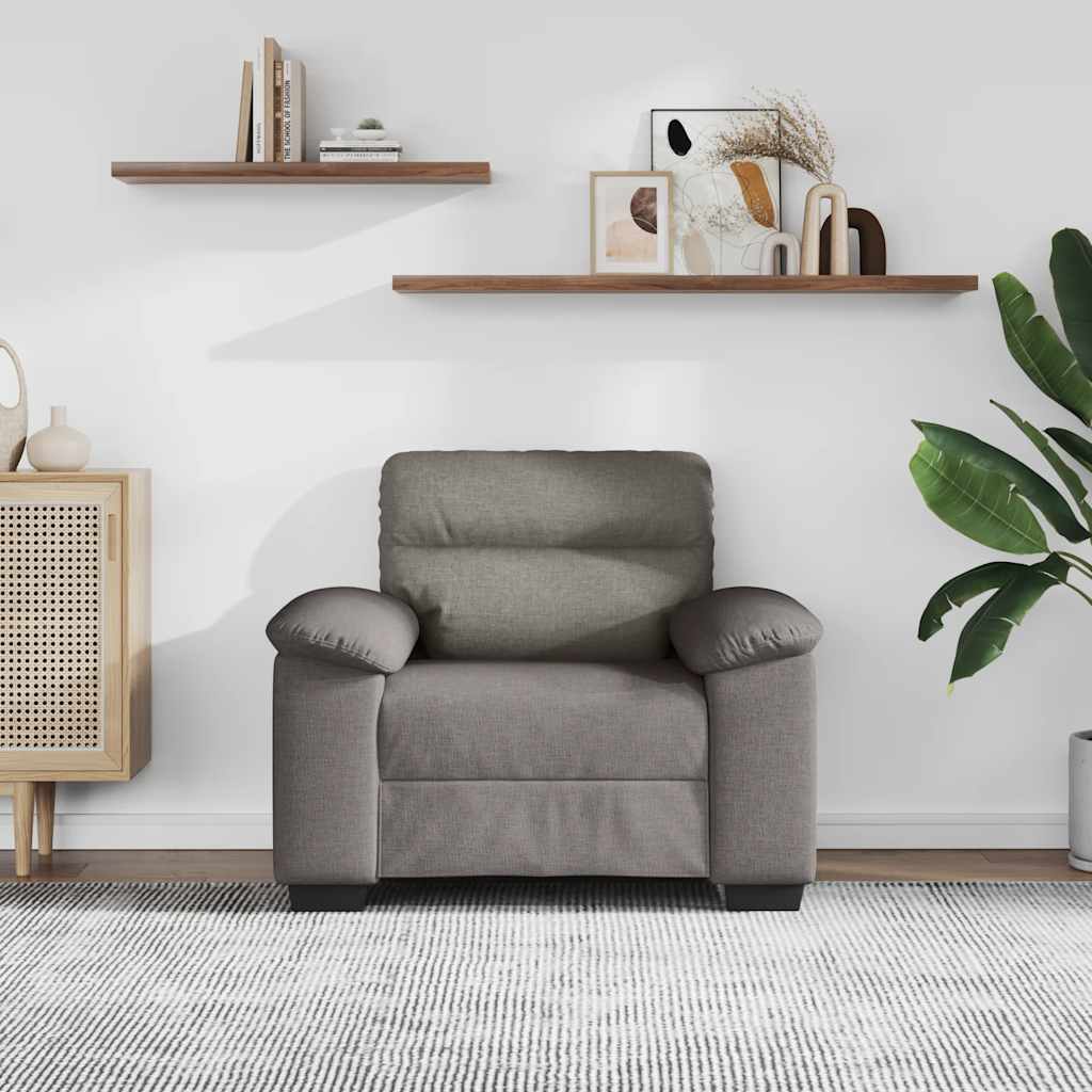 Sofa fotelja taupe 100x81x84 cm tkanina