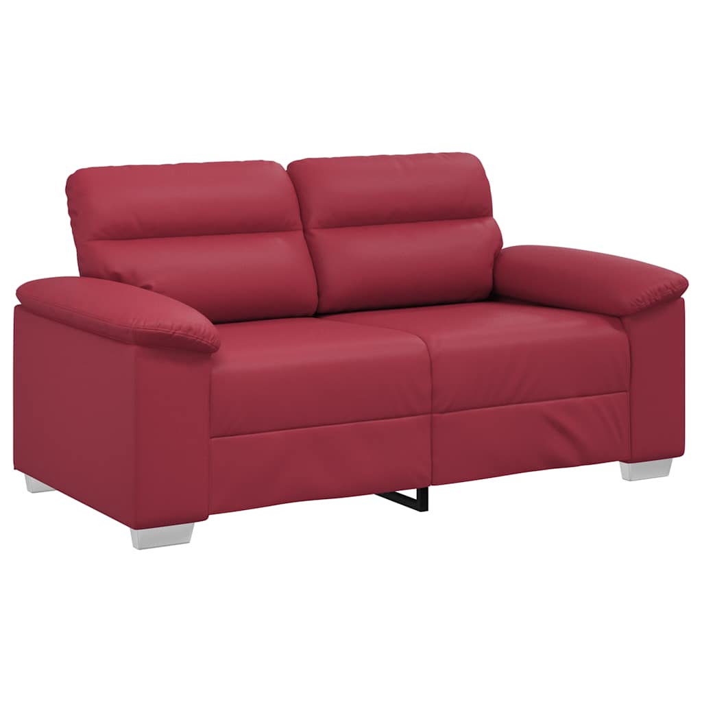 Dvosjed Kauč Vinsko Crvena 160x81x84 cm Imitacija Kože