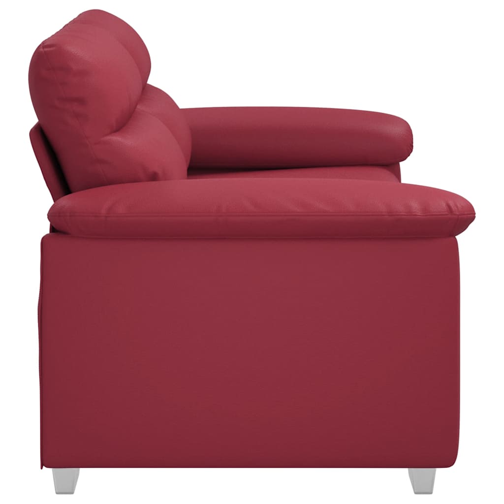 Dvosjed Kauč Vinsko Crvena 160x81x84 cm Imitacija Kože