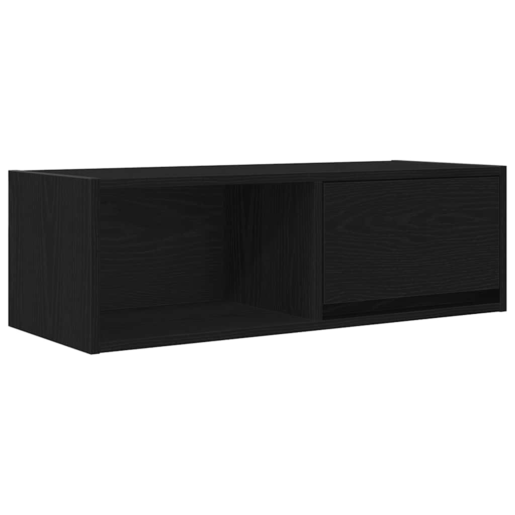 TV ormarić crni hrast 80x31x25,5 cm konstruirano drvo