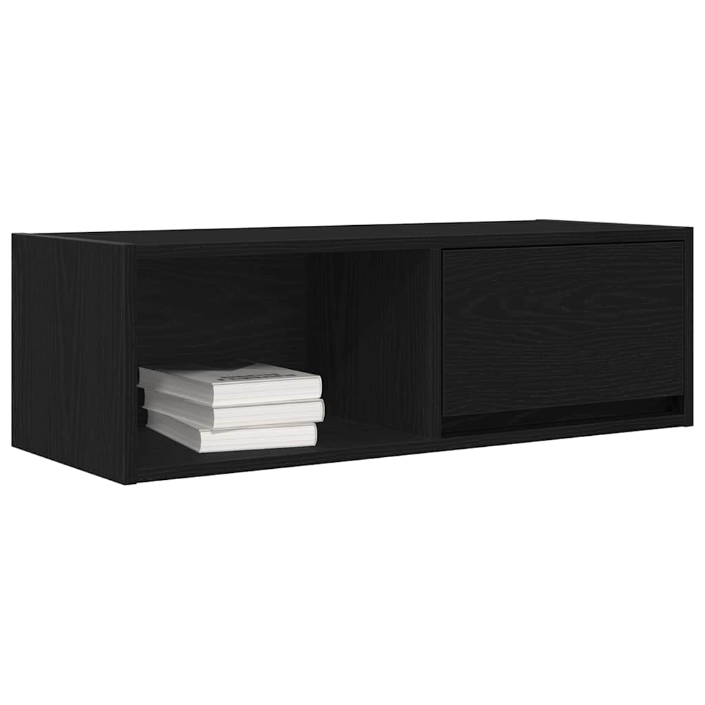 TV ormarić crni hrast 80x31x25,5 cm konstruirano drvo