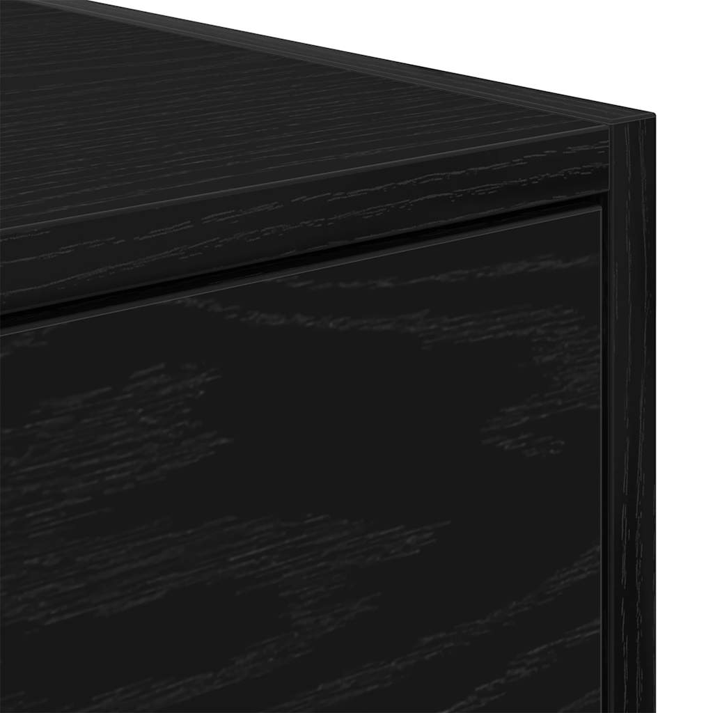TV ormarić crni hrast 80x31x25,5 cm konstruirano drvo