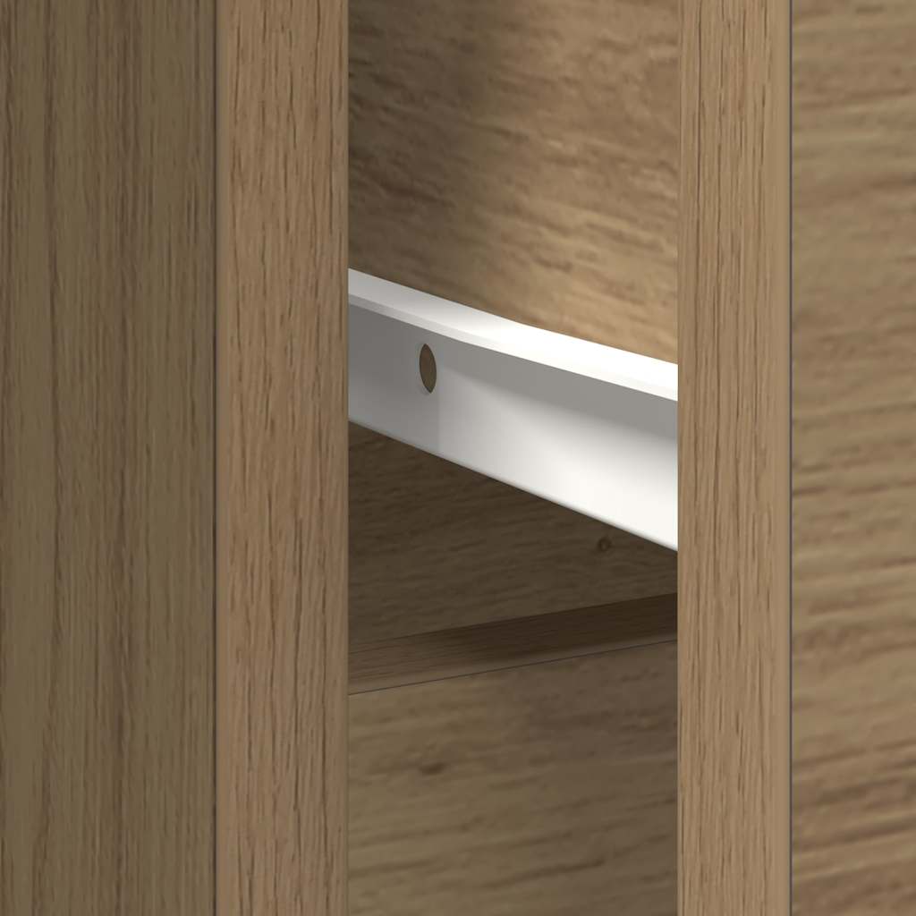 Komoda s ladicama artisan hrast 101x35x76 cm konstruirano drvo