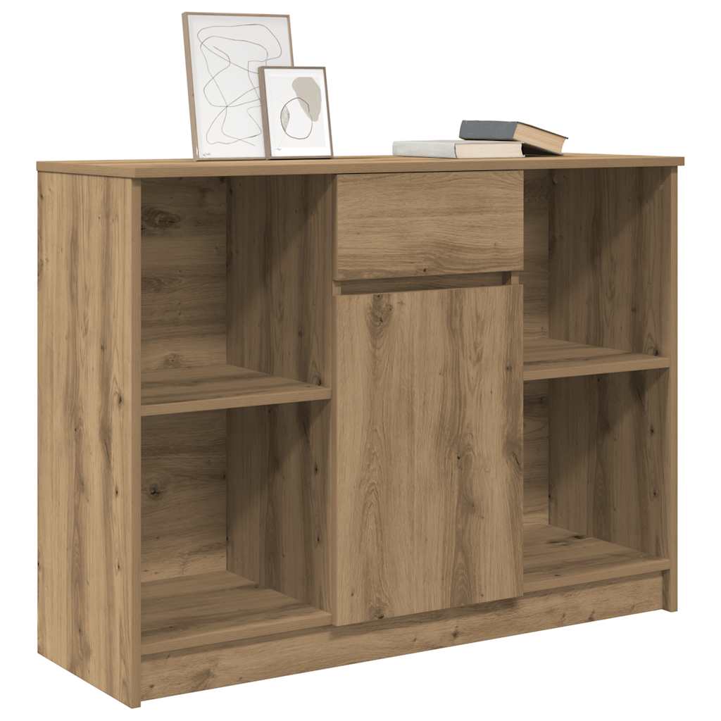 Komoda s ladicama artisan hrast 101x35x76 cm konstruirano drvo