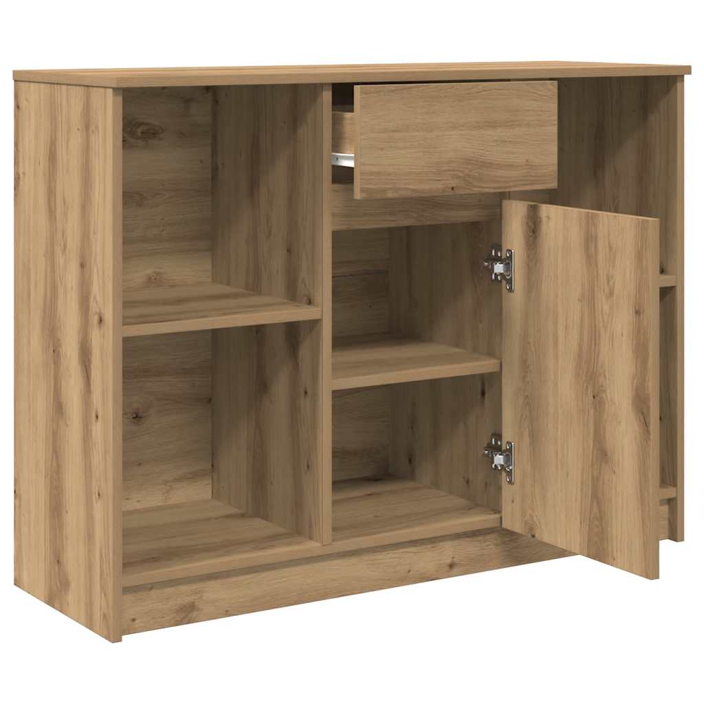 Komoda s ladicama artisan hrast 101x35x76 cm konstruirano drvo
