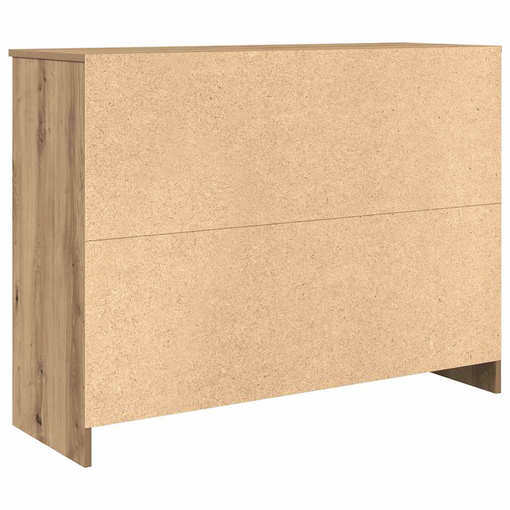 Komoda s ladicama artisan hrast 101x35x76 cm konstruirano drvo