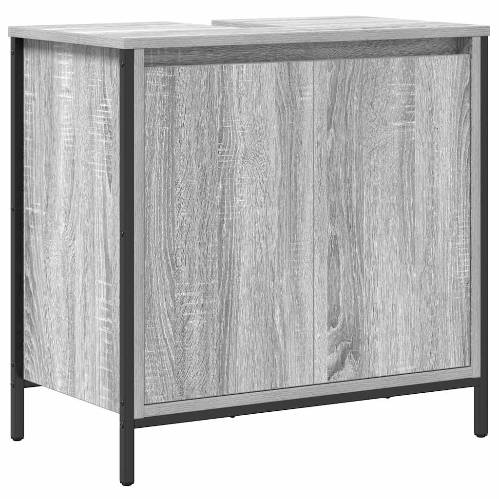 Ormarić za umivaonik u kupaonici sivi Sonoma 60x34,5x60 cm