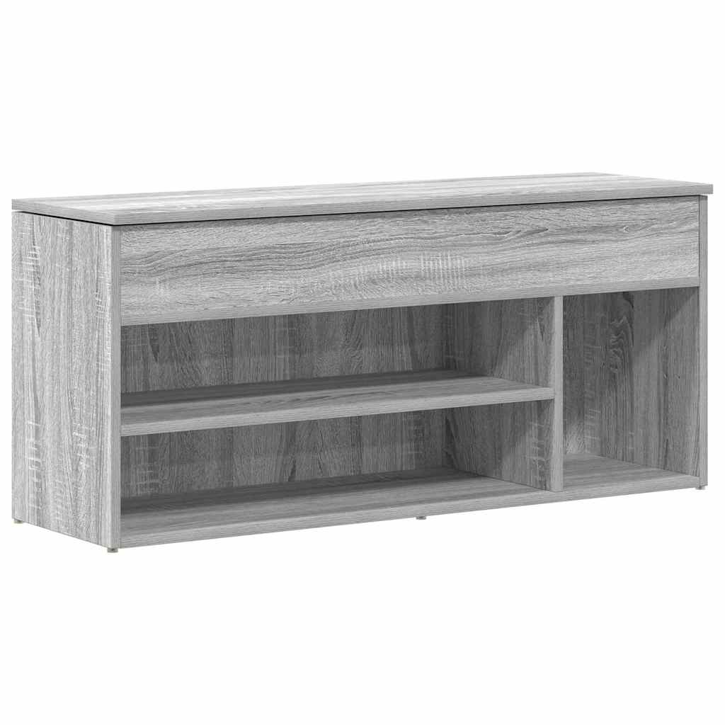 Klupa za cipele boja hrasta 102x30,5x45 cm konstruirano drvo