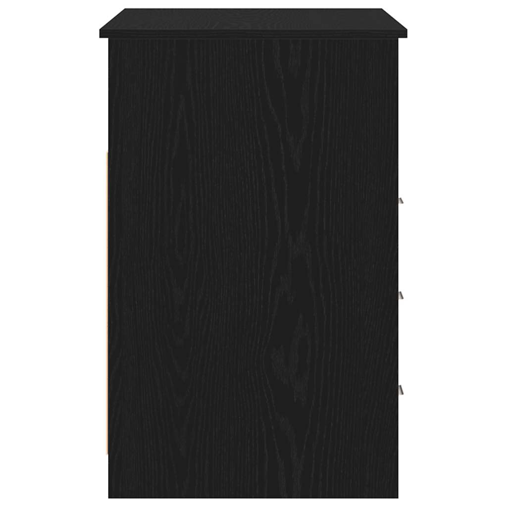 Radni stol s ladicama Crni hrast 102x50x76 cm Konstruirano drvo