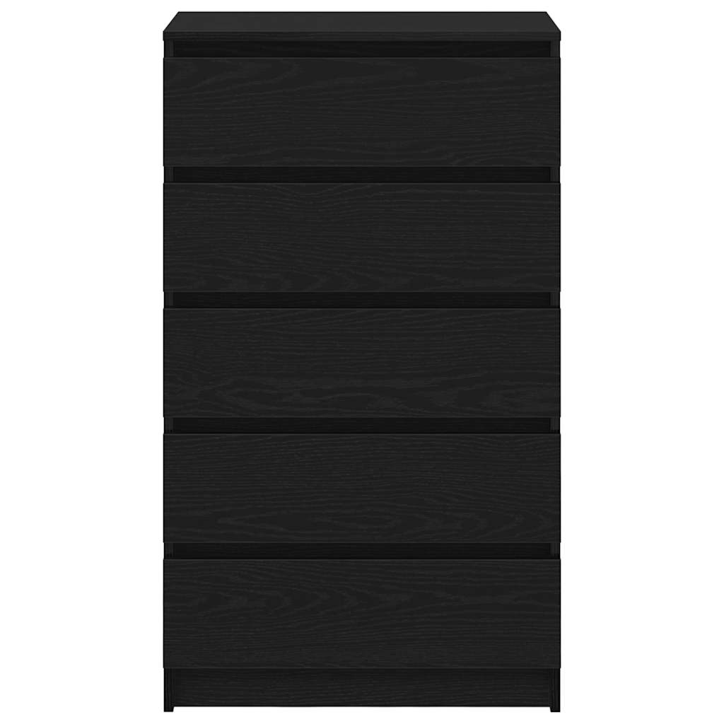 Ormarić s ladicama crni hrast 60x36x103 cm inženjerski drvo