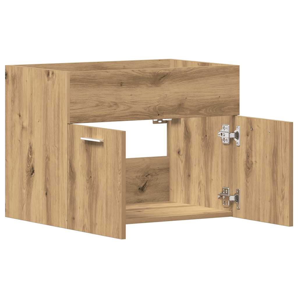 Ormarić za umivaonik u kupaonici Artisan hrast 60x38,5x46 cm Konstruirano drvo
