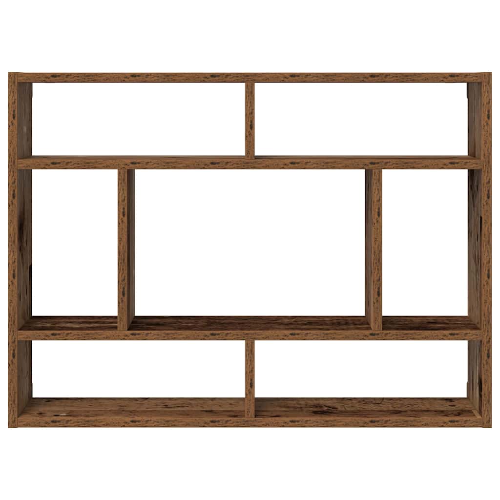 Zidna polica od starog drva 75x16x55 cm, inženjerski izrađeno drvo