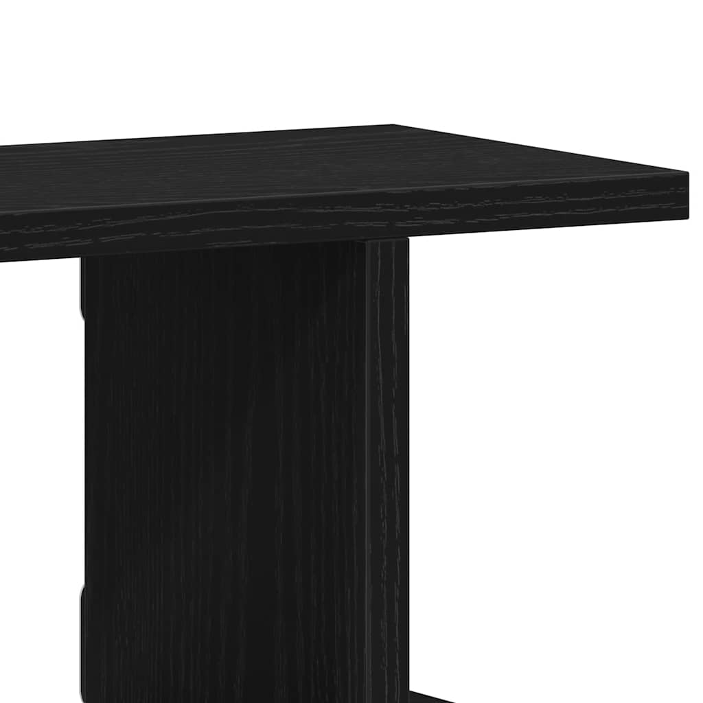 Zidne police 2 kom. Crni hrast 105x18x20 cm Konstruirano drvo