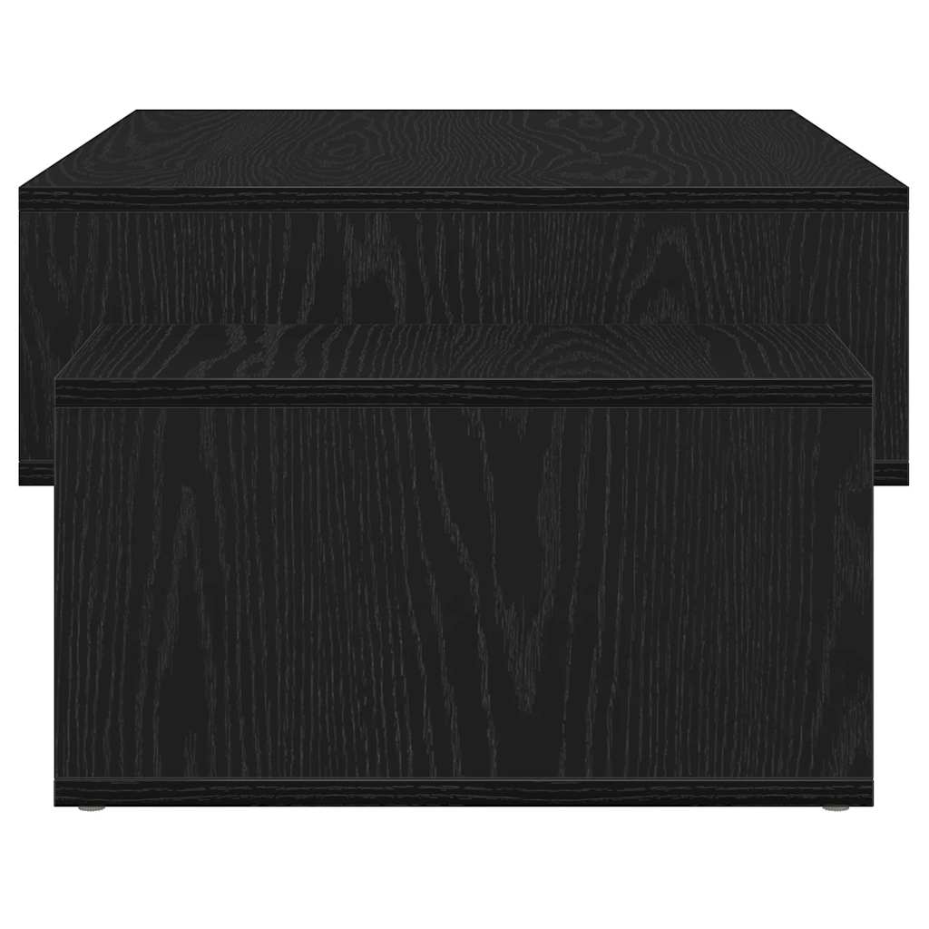 Klub stolić crni hrast 105x55x32 cm inženjerski drvo