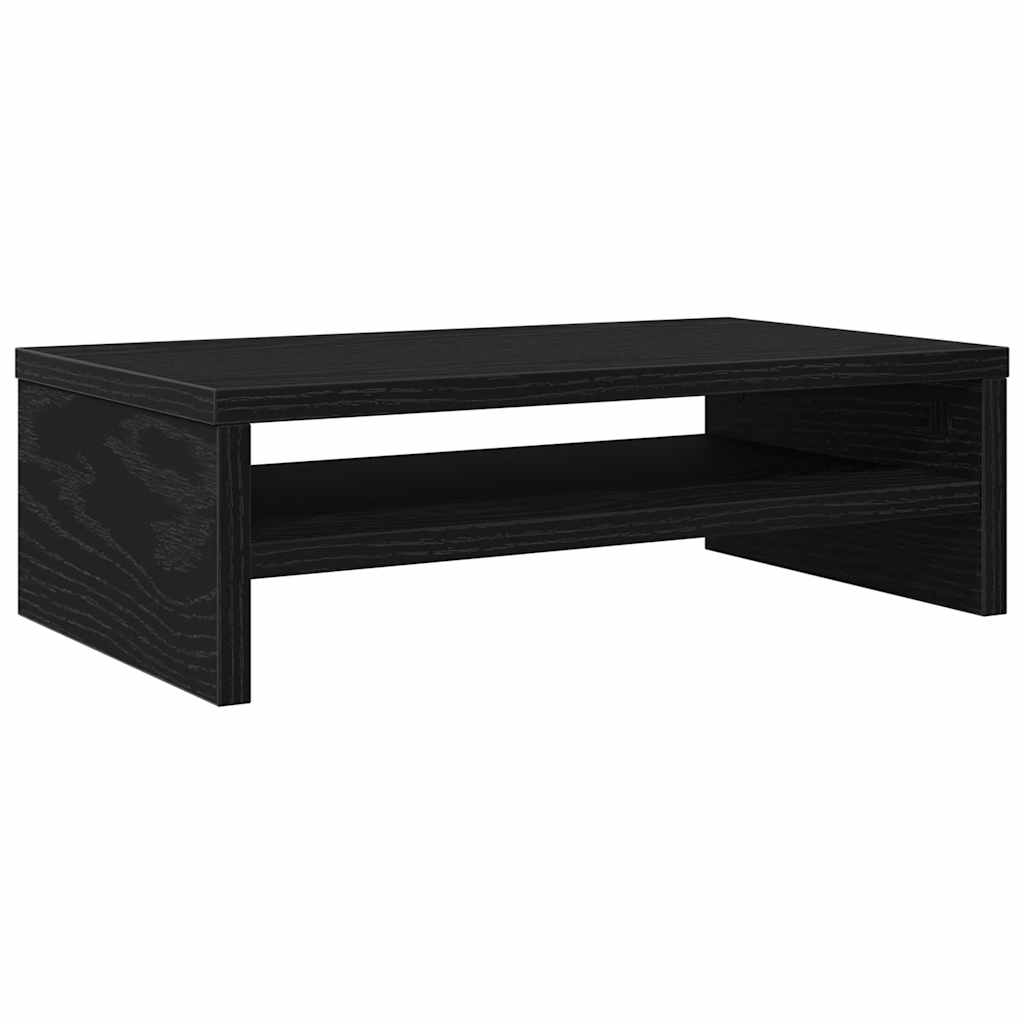 Stalak za monitor Crni hrast 42x24x13 cm Konstruirano drvo