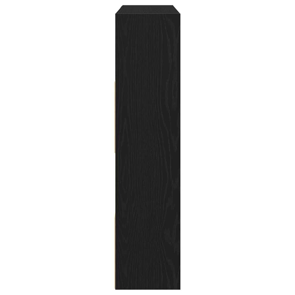 Ormarić za knjige/Pregrada za sobu crni hrast 105x24x102 cm